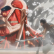 A Titan and a soldier.
